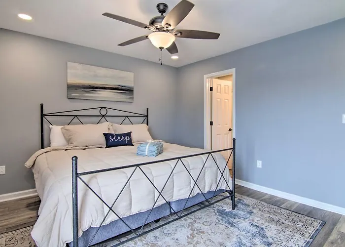 Walk To Maryland Beach: Canal-front Escape W/ Dock Holiday home